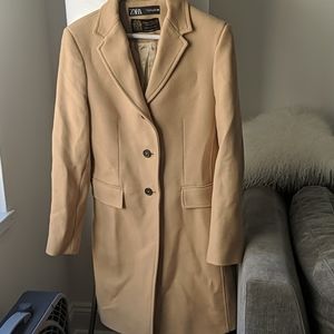 Zara Camel Wool Coat